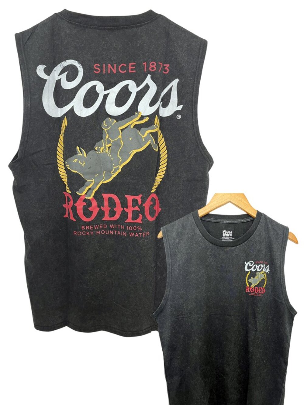 Coors Rodeo Men’s Sleeveless T-Shirt Muscle Shirt Small NWT
